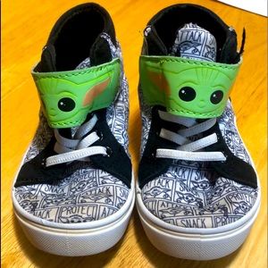 Baby Yoda Toddler Hightop Sneakers